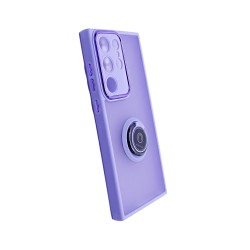 Capa com Anel de Suporte para Samsung Galaxy S23 Ultra Roxo Fumado Capa com Anel de Suporte para Samsung Galaxy S23 Ultra Roxo Fumado